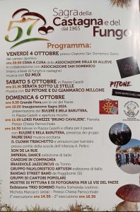 Scopri di più sull'articolo Artüsìn alla “57° Sagra della castagna e del fungo” a Rossana
