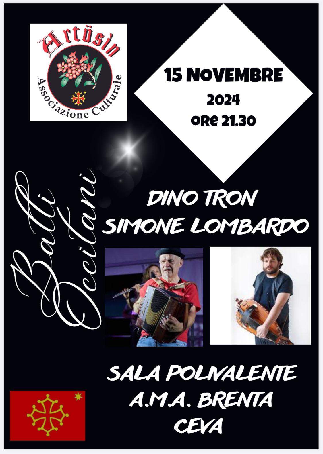Scopri di più sull'articolo Dino Tron e Simone Lombardo a Ceva