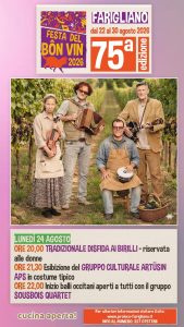 Scopri di più sull'articolo Artüsìn alla “Festa del bon vin” di Farigliano